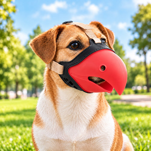 Parrot Beak Dog Muzzle – Stops Scavenging & Biting