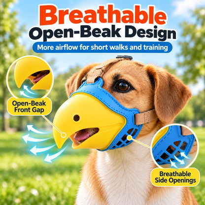 Parrot Beak Dog Muzzle – Stops Scavenging & Biting