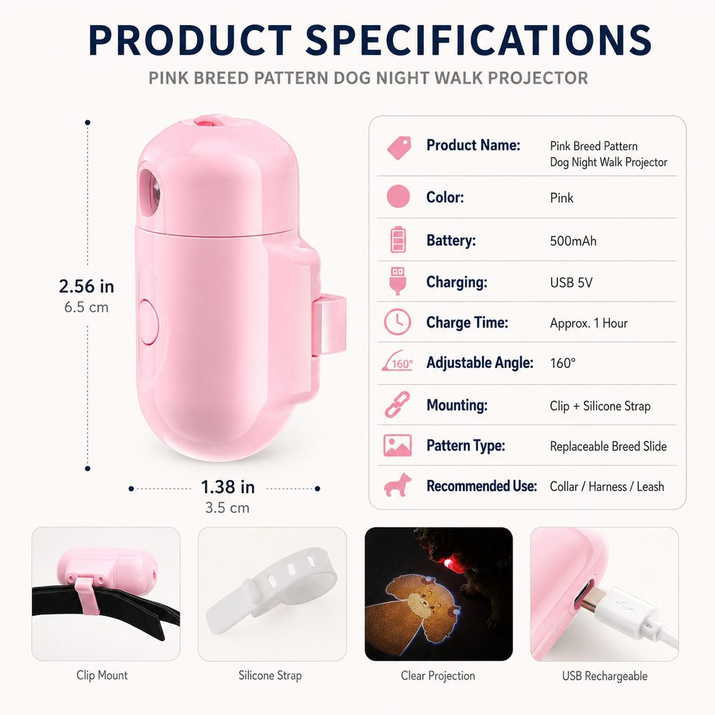Breed Projector Dog Light – Night Walk Visibility