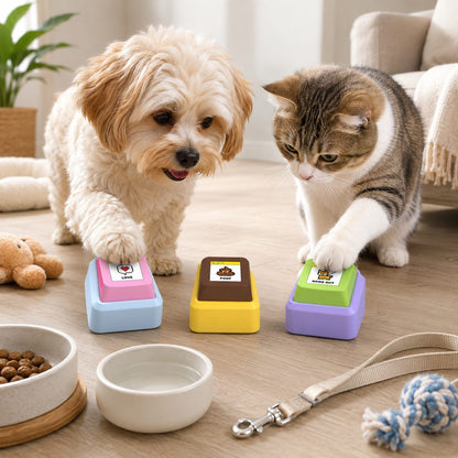 Recordable Pet Talking Buttons – Teach Your Pet to Ask