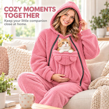 Fleece Pet Carrier Hoodie – Keep Your Pet Close