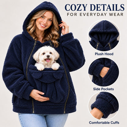 Fleece Pet Carrier Hoodie – Keep Your Pet Close
