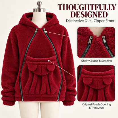 Fleece Pet Carrier Hoodie – Keep Your Pet Close