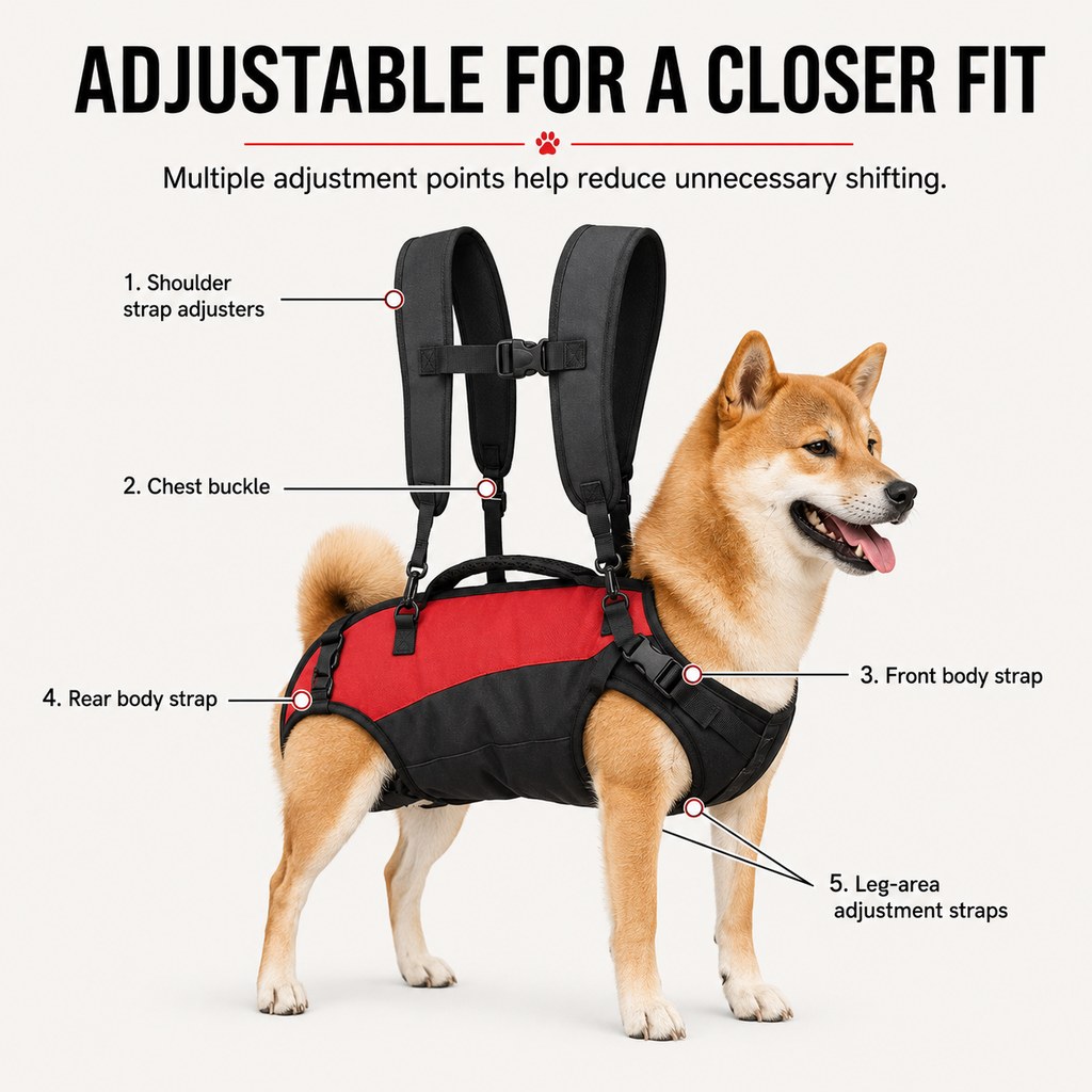 Hands-Free Dog Carrier Harness Backpack – Carry Tired Dogs