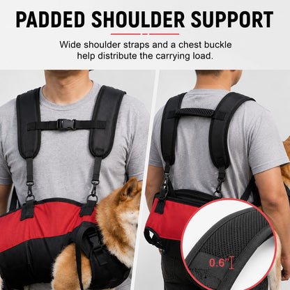 Hands-Free Dog Carrier Harness Backpack – Carry Tired Dogs