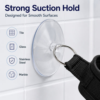Suction Cup Pet Bath Restraint – Hands-Free, No Escapes