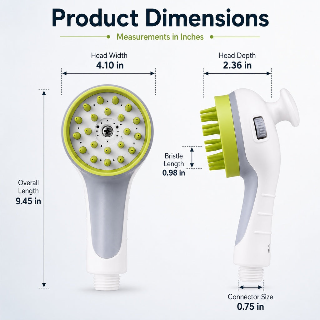 3-in-1 Pet Bathing Sprayer Brush – Easier Washing