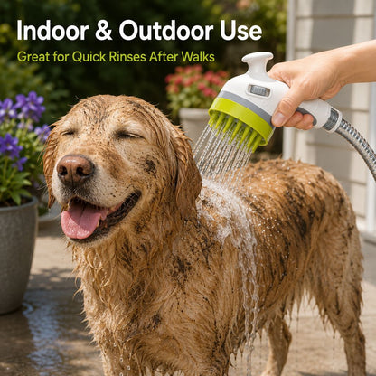 3-in-1 Pet Bathing Sprayer Brush – Easier Washing