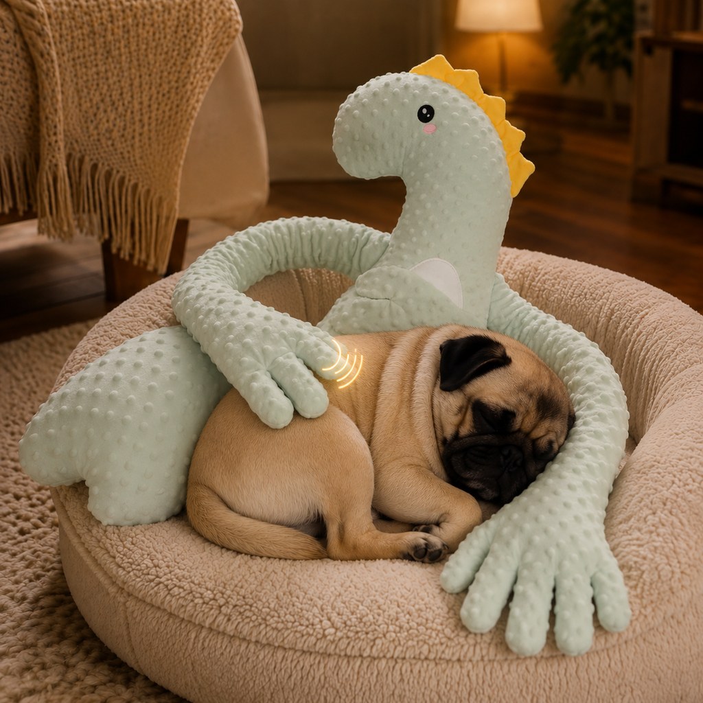 Heated Calming Plush Companion – Remote, 3 Modes