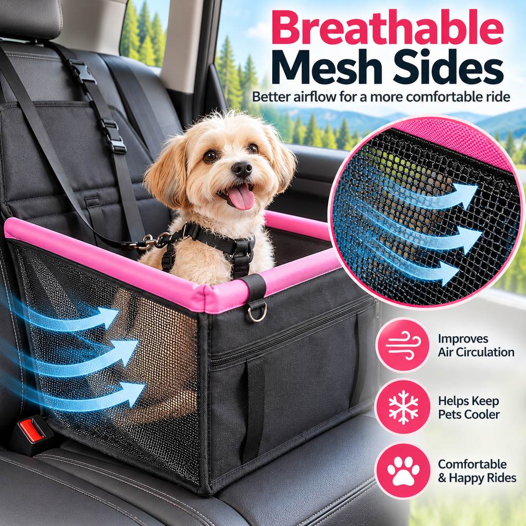 Pet Car Booster Seat – Stops Roaming in the Car