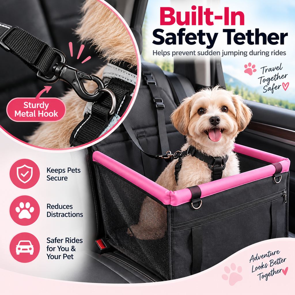 Pet Car Booster Seat – Stops Roaming in the Car