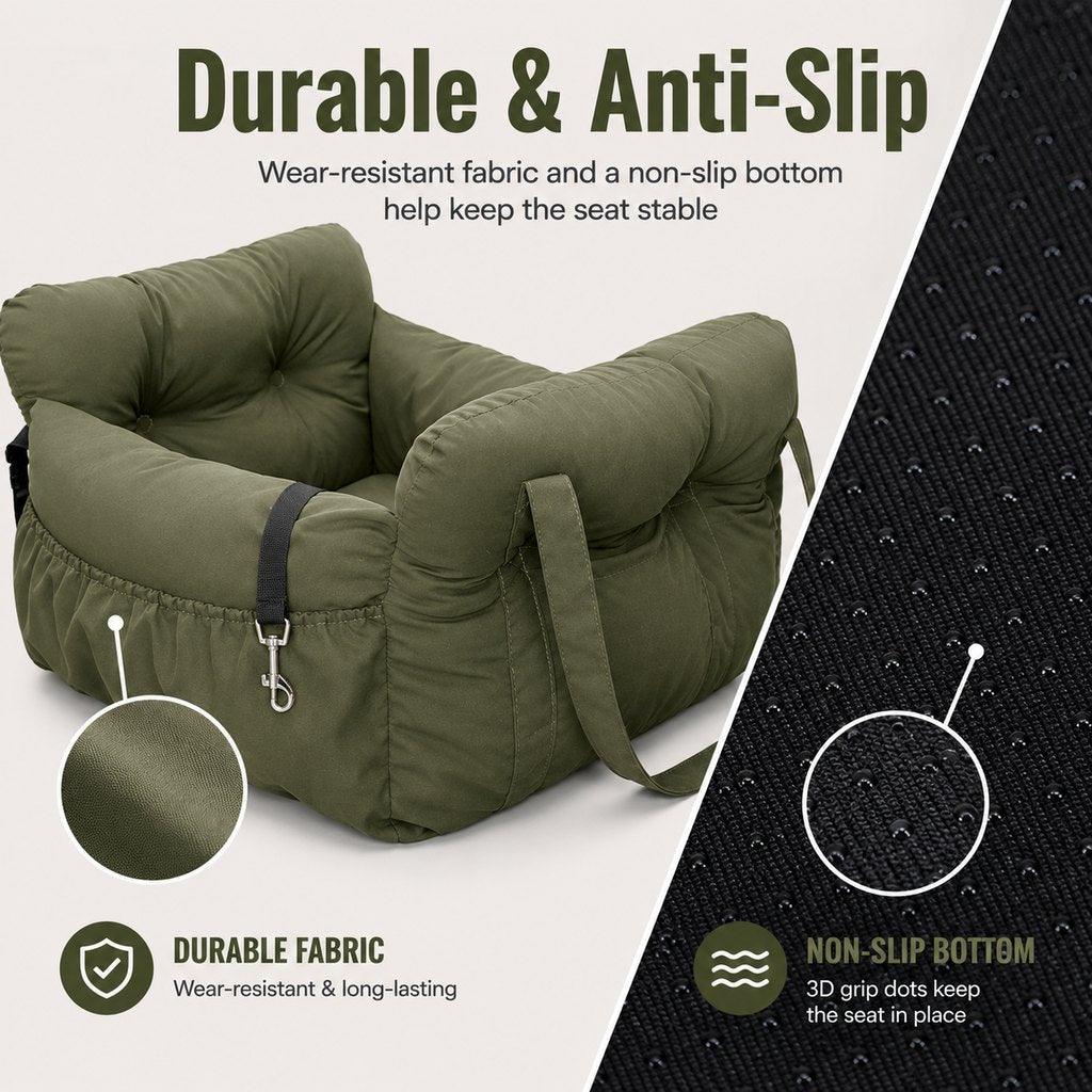 Pet Car Seat Sofa – Calmer, Secure Road Trips