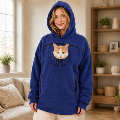 Hands-Free Pet Carrier Hoodie – Cozy Front Pouch