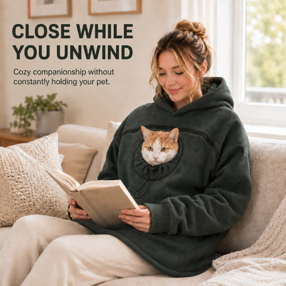 Hands-Free Pet Carrier Hoodie – Cozy Front Pouch