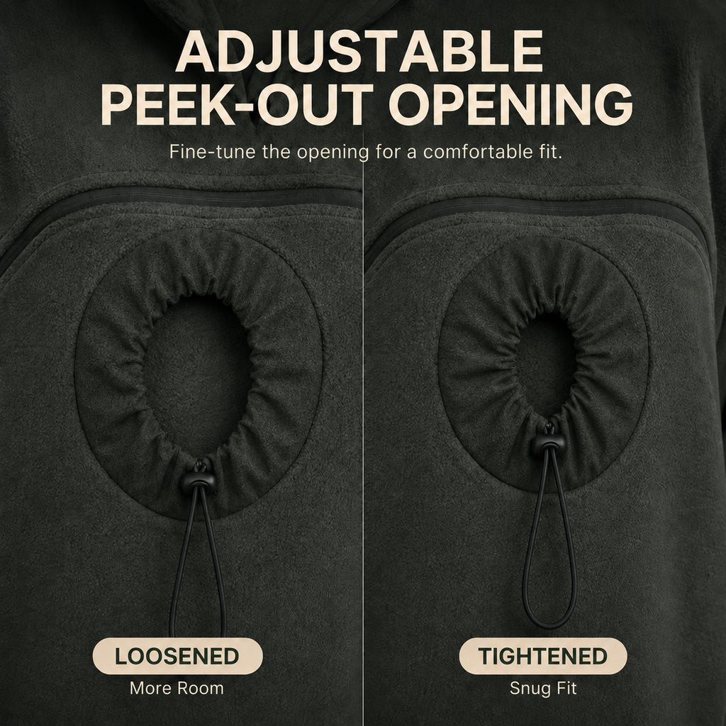 Hands-Free Pet Carrier Hoodie – Cozy Front Pouch