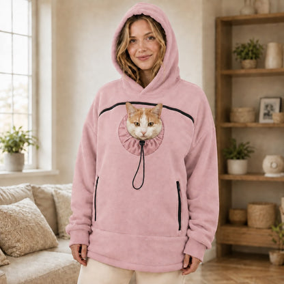 Hands-Free Pet Carrier Hoodie – Cozy Front Pouch