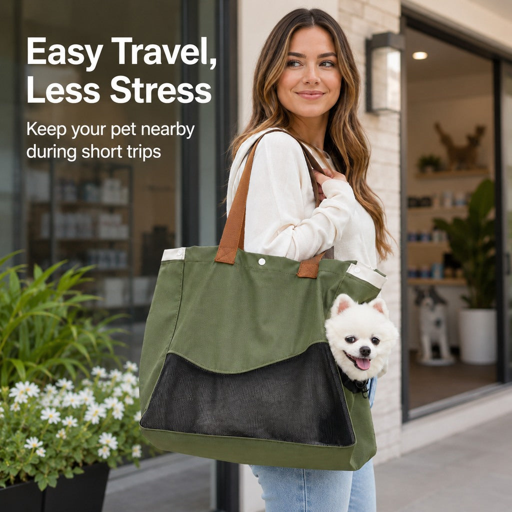 Breathable Pet Carrier Tote – Easy Shoulder Carry