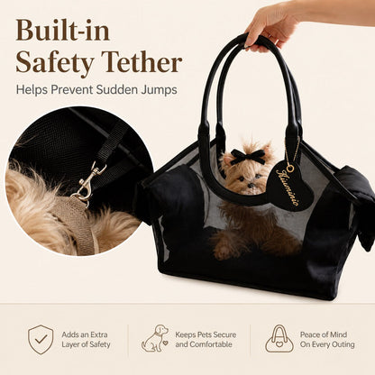 Mesh Pet Carrier Tote – Breathable Small Pet Travel