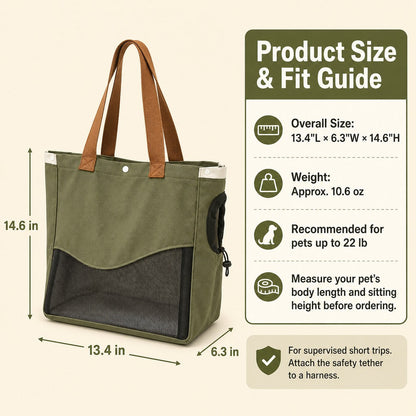 Breathable Pet Carrier Tote – Easy Shoulder Carry