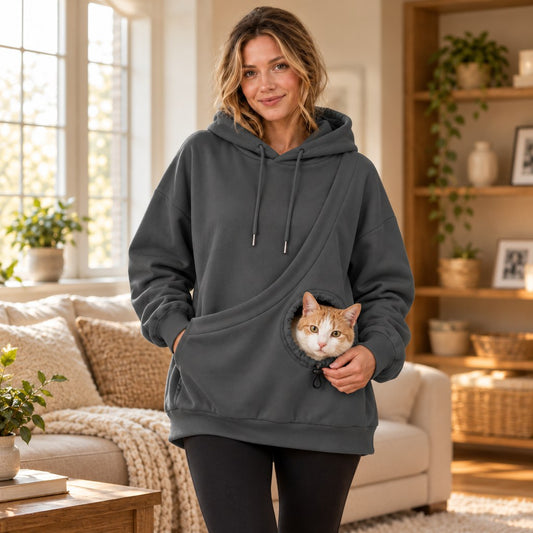 Kangaroo Pouch Pet Hoodie – Hands-Free Cuddles