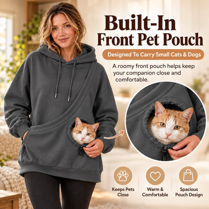 Kangaroo Pouch Pet Hoodie – Hands-Free Cuddles