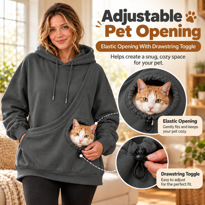 Kangaroo Pouch Pet Hoodie – Hands-Free Cuddles