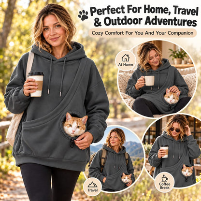 Kangaroo Pouch Pet Hoodie – Hands-Free Cuddles