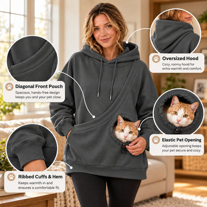 Kangaroo Pouch Pet Hoodie – Hands-Free Cuddles