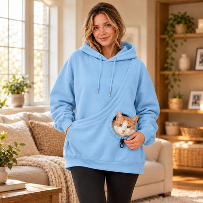 Kangaroo Pouch Pet Hoodie – Hands-Free Cuddles