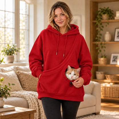 Kangaroo Pouch Pet Hoodie – Hands-Free Cuddles