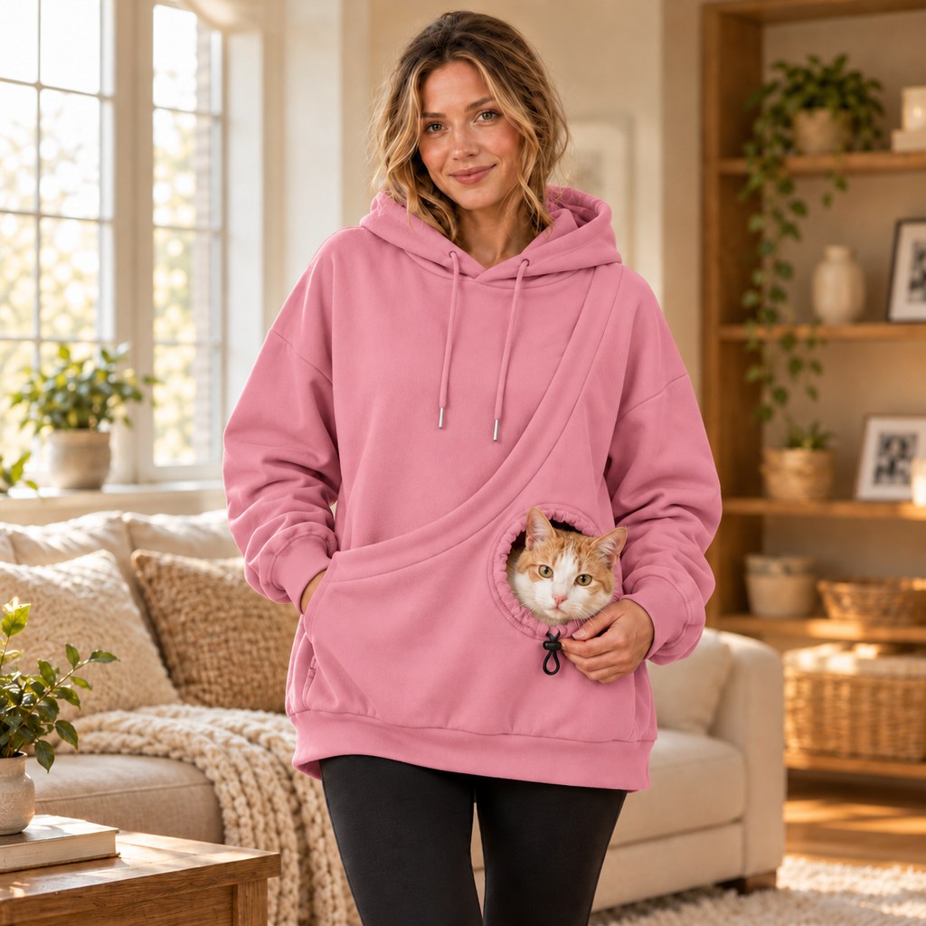 Kangaroo Pouch Pet Hoodie – Hands-Free Cuddles