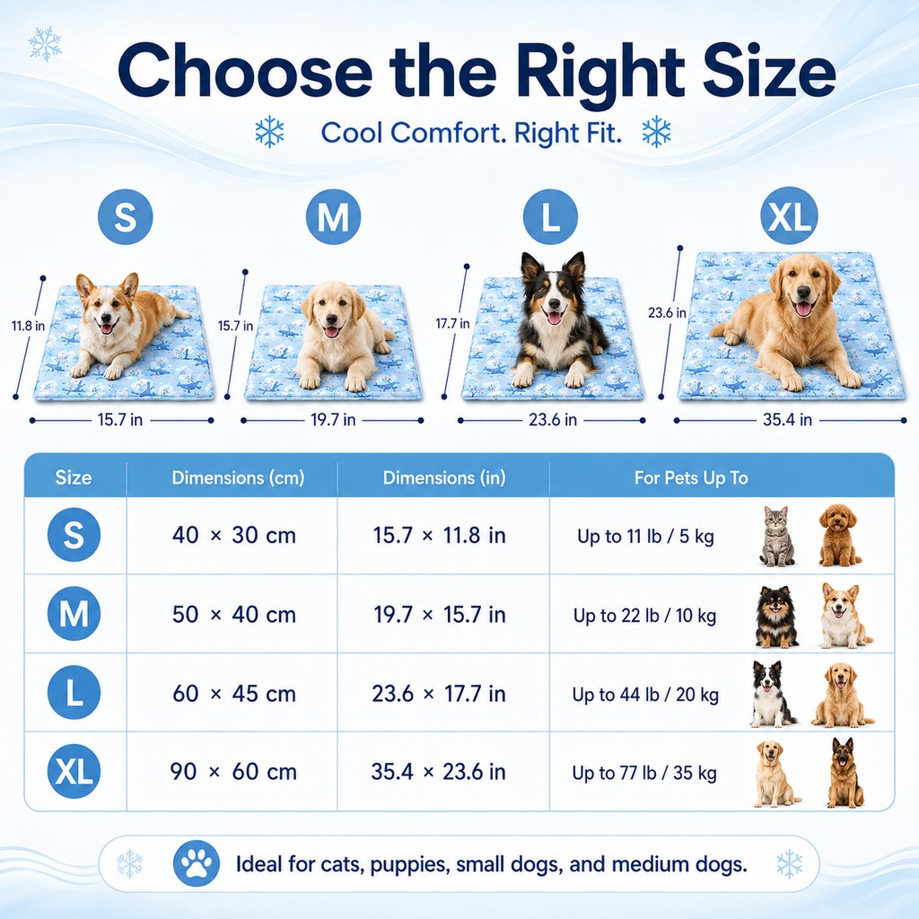 Cooling Gel Pet Mat – Waterproof Chill Pad