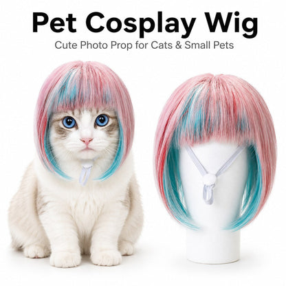 Pet Cosplay Wig – Fun Party Photo Prop