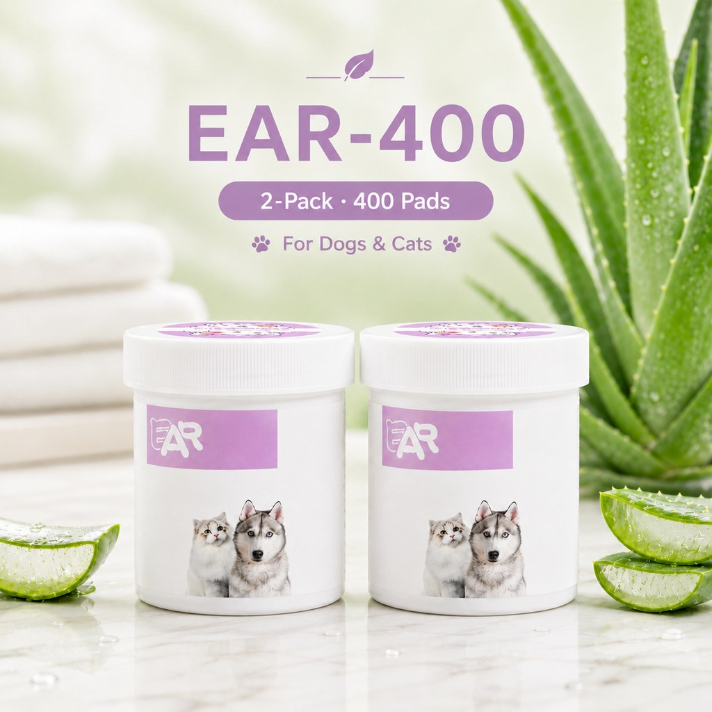 Pet Eye & Ear Wipes – Gentle Tear Stain & Wax Cleanup