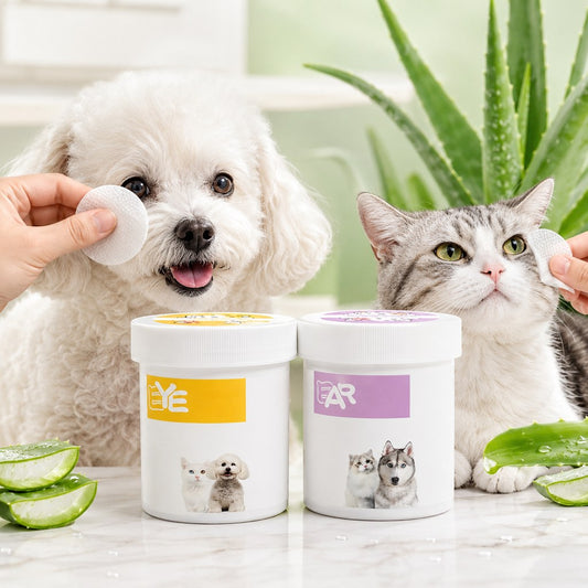 Pet Eye & Ear Wipes – Gentle Tear Stain & Wax Cleanup