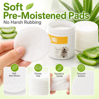 Pet Eye & Ear Wipes – Gentle Tear Stain & Wax Cleanup