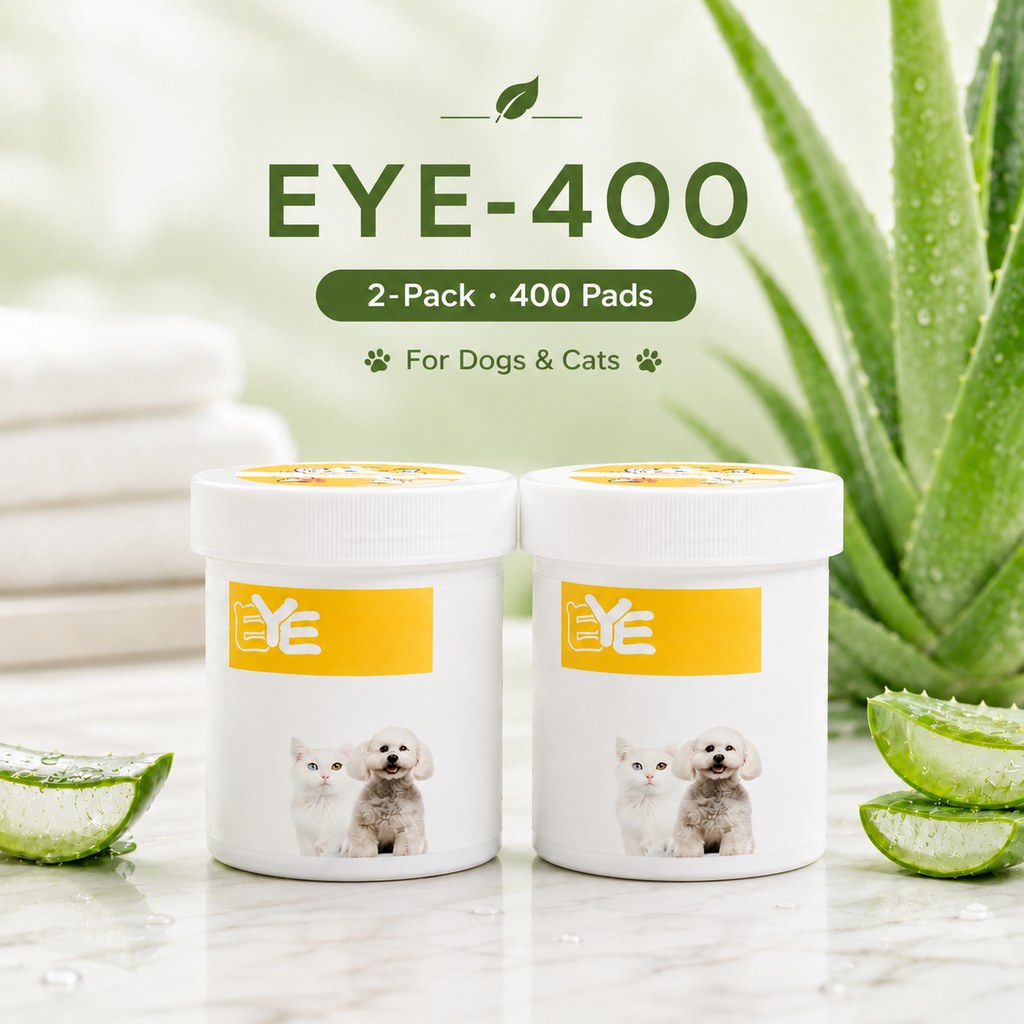Pet Eye & Ear Wipes – Gentle Tear Stain & Wax Cleanup