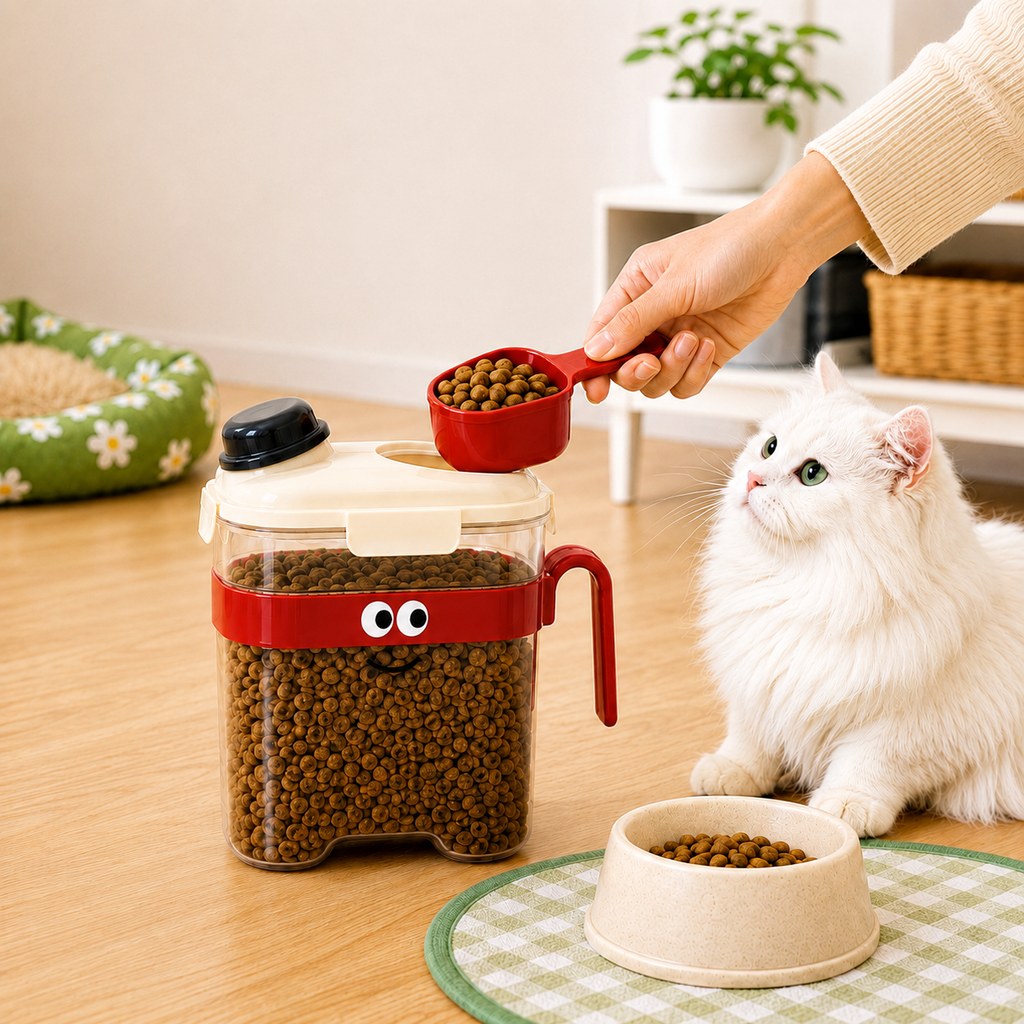 Sealed Pet Food Container – Scoop Included