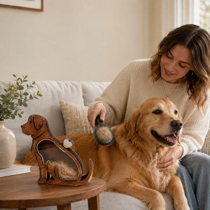 Wooden Pet Fur Keepsake Box – Cherish Their Memory