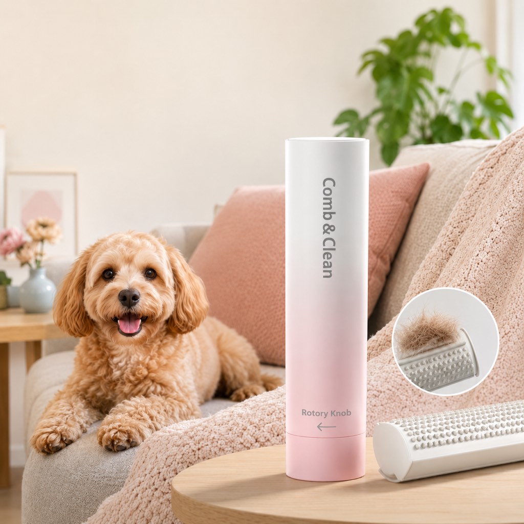 Self-Cleaning Grooming Comb – Easy Shedding Control