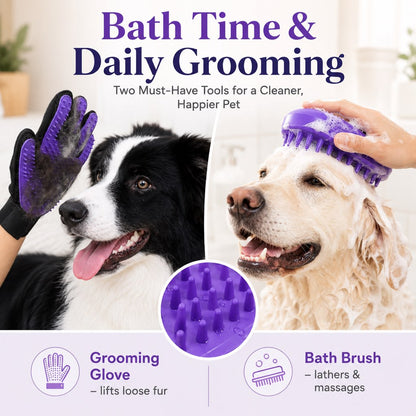 9-Piece Pet Grooming Kit – Shedding, Nails & Detangling