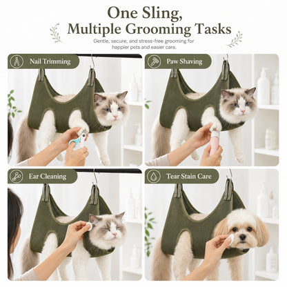 Pet Grooming Sling Bag – Easier Nail Trims & Paw Care