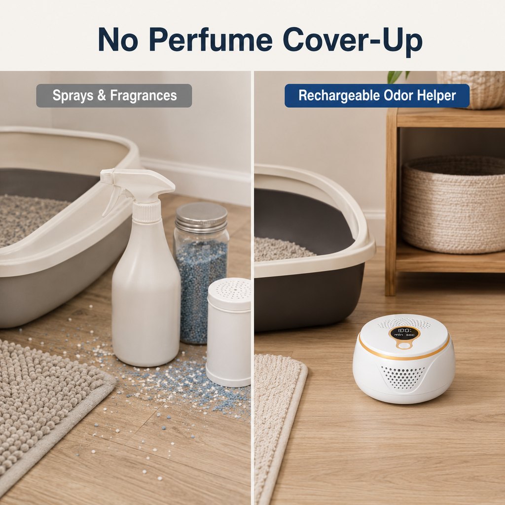 Rechargeable Pet Odor Eliminator – Fresher Litter Areas