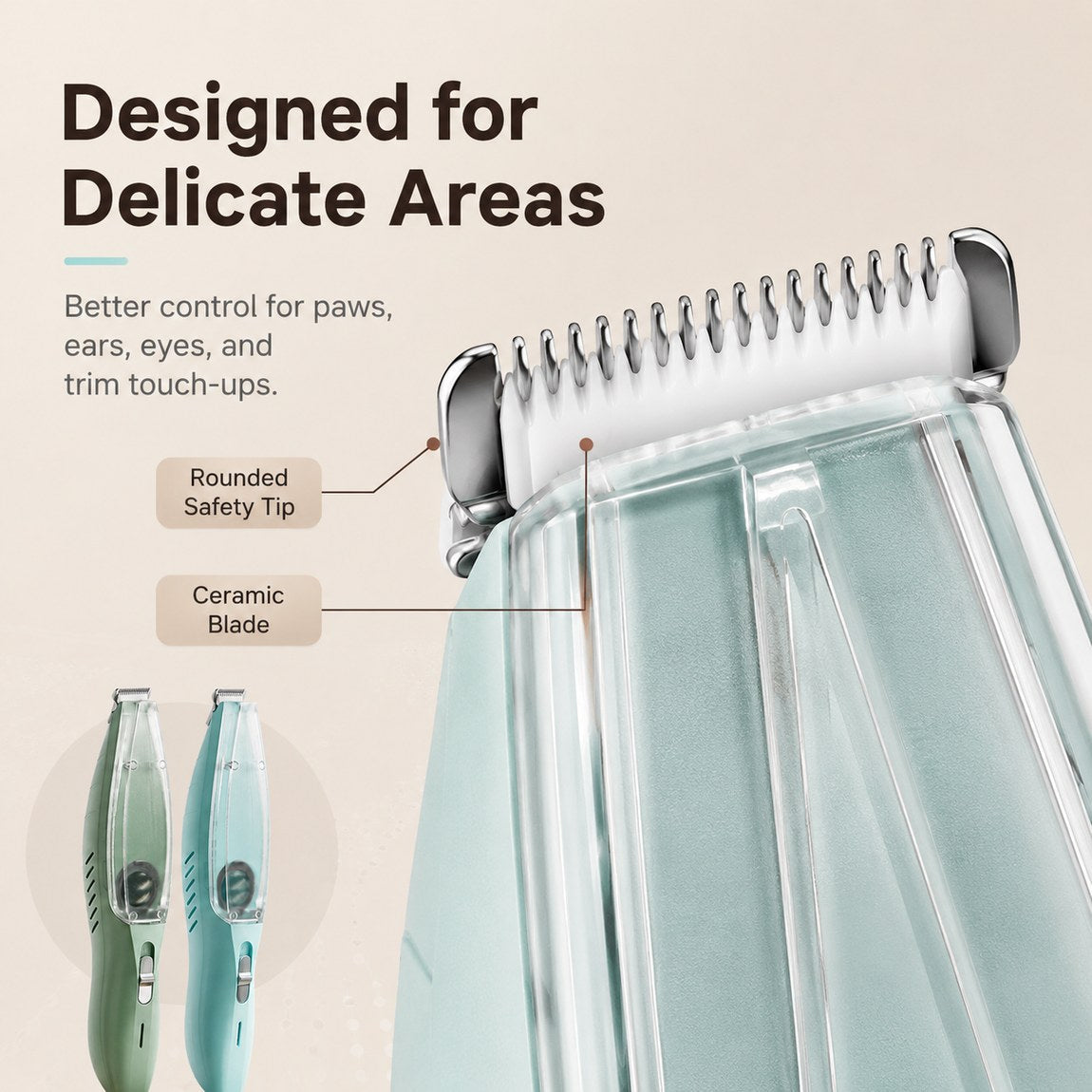 Pet Paw Trimmer with Vacuum – Low-Noise, Mess-Free