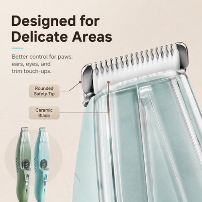 Pet Paw Trimmer with Vacuum – Low-Noise, Mess-Free