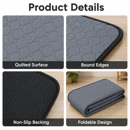 Washable Pet Pee Pad – Absorbent Non-Slip Mat