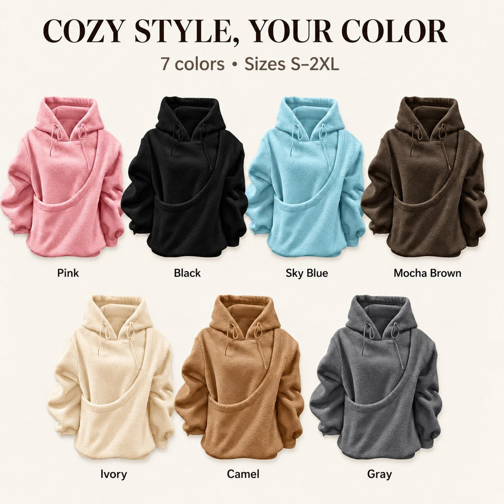 Sherpa Pet Carrier Hoodie – Keeps Pets Warm & Close
