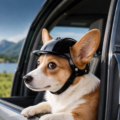 Lightweight Pet Helmet – Open-Ear Head Guard