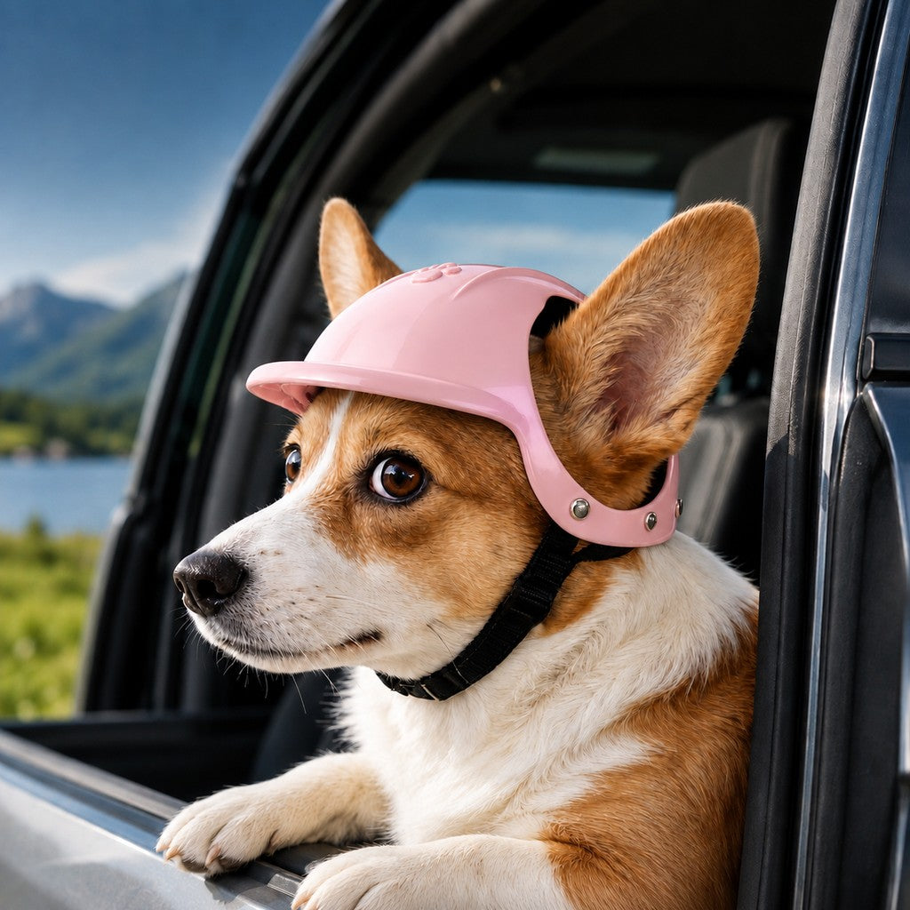 Lightweight Pet Helmet – Open-Ear Head Guard