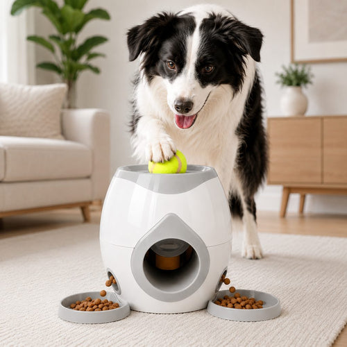 Ball-Activated Dog Puzzle Feeder – Play & Slow Eating
